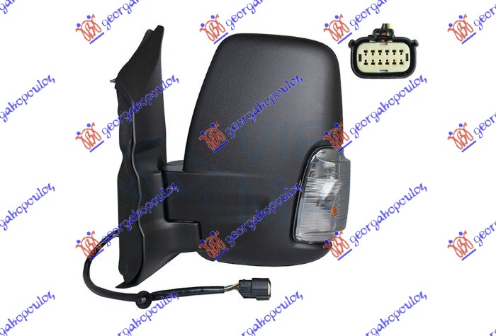 ΚΑΘΡΕΦΤΗΣ ΗΛΕΚΤΡΙΚΟΣ ΘΕΡΜΑΙΝΟΜΕΝΟΣ (ΚΟΝΤΟ ΜΠΡΑΤΣΟ) (ΜΕ ΦΛΑΣ) (Α ΠΟΙΟΤΗΤΑ) (CONVEX GLASS) ΑΡ