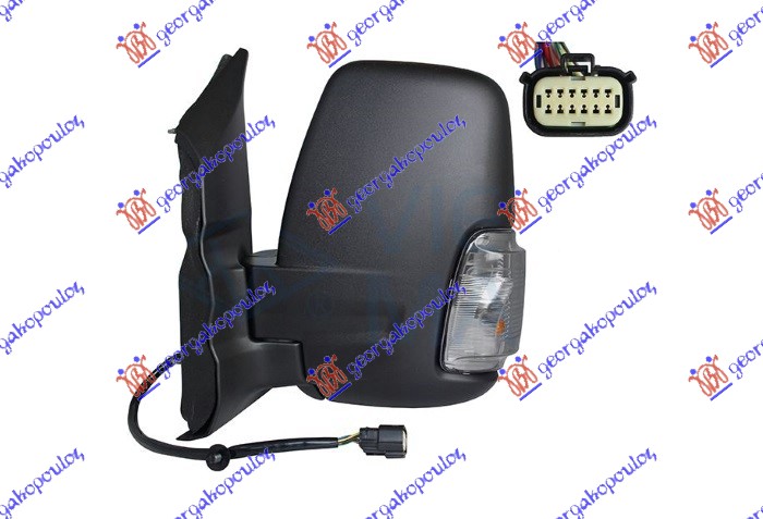 ΚΑΘΡΕΦΤΗΣ ΗΛΕΚΤ. ΘΕΡΜΑΙΝ. ΗΛ. ΑΝΑΚΛ. ΚΟΝΤΟΣ (ΜΕ ΦΛΑΣ & BLIS) (ΜΕ ΦΩΣ ΟΓΚΟΥ 16W) (Α ΠΟΙΟΤΗΤΑ) (CONVEX GLASS) ΑΡ