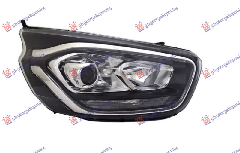 ΦΑΝΟΣ ΕΜΠΡΟΣ ΗΛΕΚΤΡΙΚΟΣ (H7/H1) ΜΕ ΦΩΣ ΗΜΕΡΑΣ LED (Ε) (DEPO) ΔΕΞ