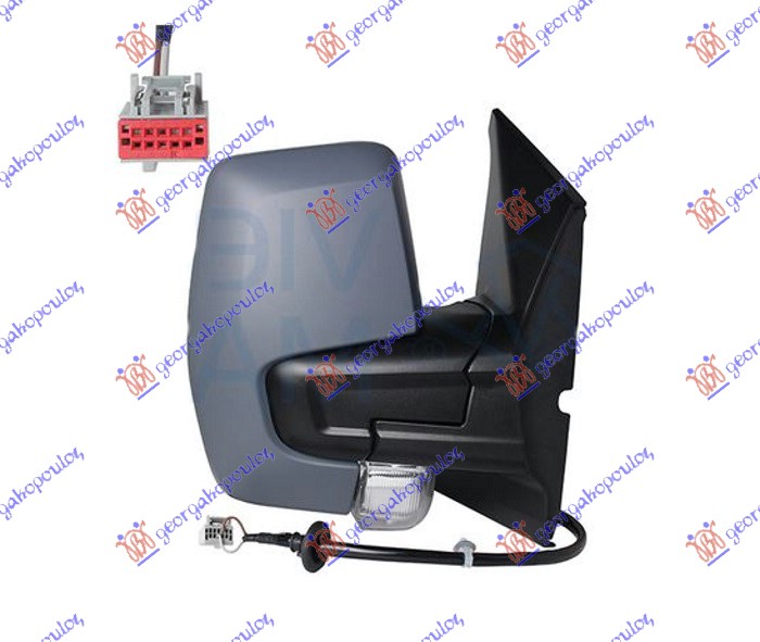 ΚΑΘΡΕΦΤΗΣ ΧΕΙΡΟΚΙΝΗΤΟΣ ΒΑΦΟΜΕΝΟΣ (ΜΕ ΦΛΑΣ) (CONVEX GLASS) ΔΕΞ