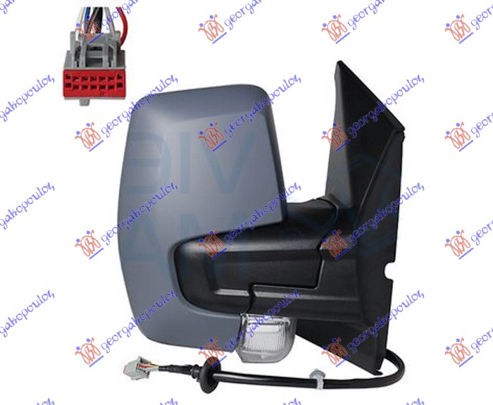 ΚΑΘΡΕΦΤΗΣ ΗΛΕΚΤΡΙΚΟΣ ΘΕΡΜΑΙΝΟΜΕΝΟΣ ΗΛΕΚΤΡΙΚΑ ΑΝΑΚΛΙΝΟΜΕΝΟΣ ΒΑΦΟΜΕΝΟΣ (ΜΕ ΦΛΑΣ) (Α ΠΟΙΟΤΗΤΑ) (CONVEX GLASS) ΔΕΞ