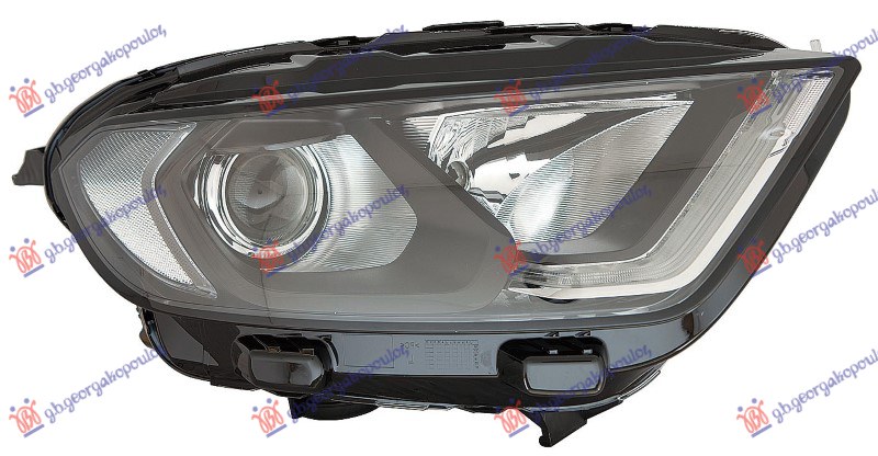 ΦΑΝΟΣ ΕΜΠΡΟΣ ΗΛΕΚΤΡΙΚΟΣ (ΜΑΥΡΟ) (H18/H1) (LED) (ΜΕ ΜΟΤΕΡ) (Ε) (DEPO) ΔΕΞ