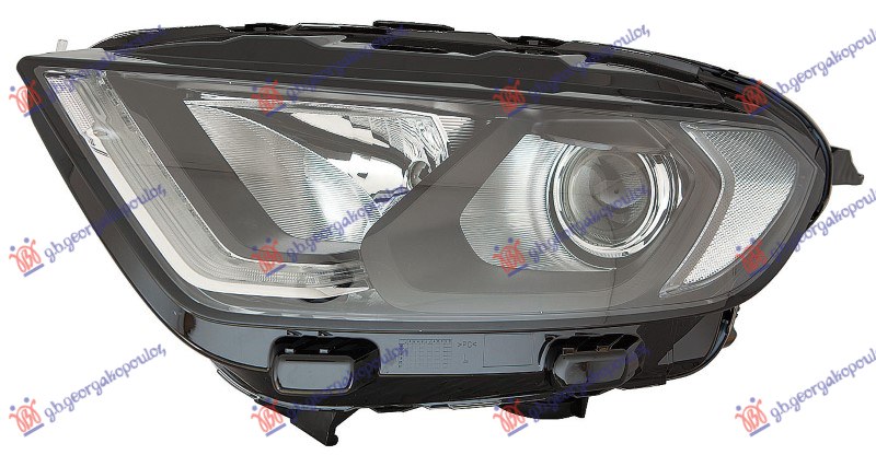 ΦΑΝΟΣ ΕΜΠΡΟΣ ΗΛΕΚΤΡΙΚΟΣ (ΜΑΥΡΟ) (H18/H1) (LED) (ΜΕ ΜΟΤΕΡ) (Ε) (DEPO) ΑΡ