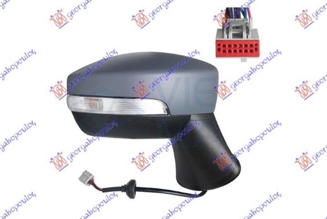 ΚΑΘΡΕΦΤΗΣ ΗΛΕΚΤΡΙΚΟΣ ΘΕΡΜΑΙΝΟΜΕΝΟΣ ΒΑΦΟΜΕΝΟΣ (ΜΕ ΦΛΑΣ & BLIS) 9 PIN (Α ΠΟΙΟΤΗΤΑ) (CONVEX GLASS) ΔΕΞ