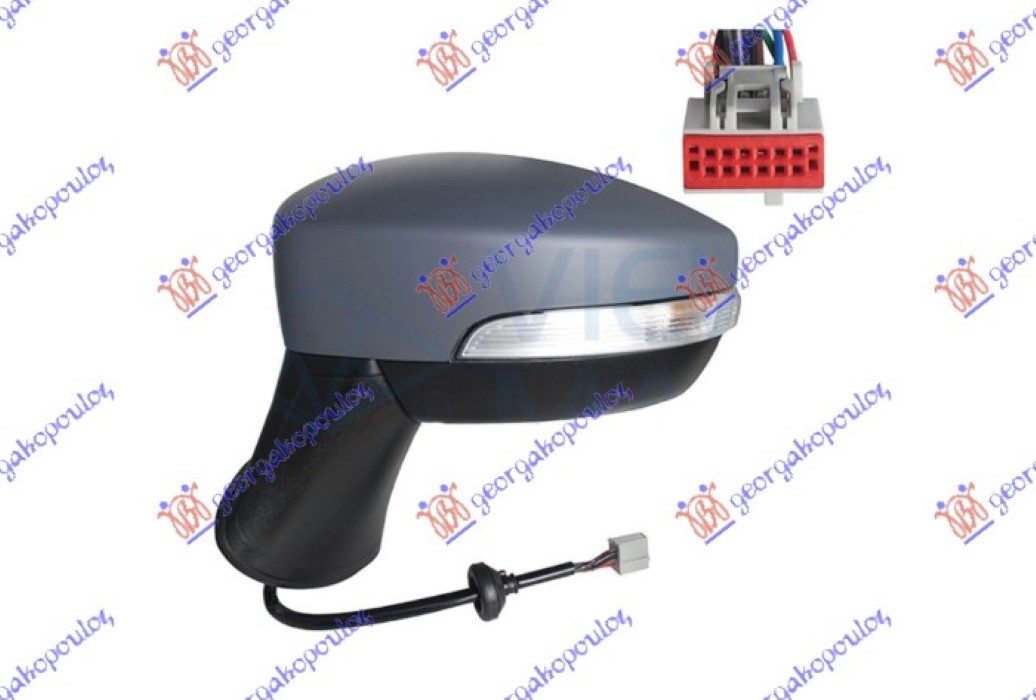 ΚΑΘΡΕΦΤΗΣ ΗΛΕΚΤΡΙΚΟΣ ΘΕΡΜΑΙΝΟΜΕΝΟΣ ΒΑΦΟΜΕΝΟΣ (ΜΕ ΦΛΑΣ & BLIS) 9 PIN (Α ΠΟΙΟΤΗΤΑ) (CONVEX GLASS) ΑΡ