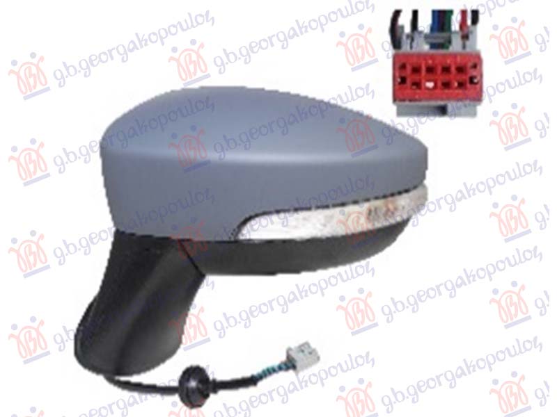 ΚΑΘΡΕΦΤΗΣ ΗΛΕΚΤΡΙΚΟΣ ΘΕΡΜΑΙΝΟΜΕΝΟΣ ΗΛΕΚΤΡΙΚΑ ΑΝΑΚΛΙΝΟΜΕΝΟΣ ΒΑΦΟΜΕΝΟΣ (ΜΕ ΦΛΑΣ & ΦΩΣ ΑΣΦΑΛΕΙΑΣ) 10 PIN (ASPHERICAL GLASS) ΑΡ