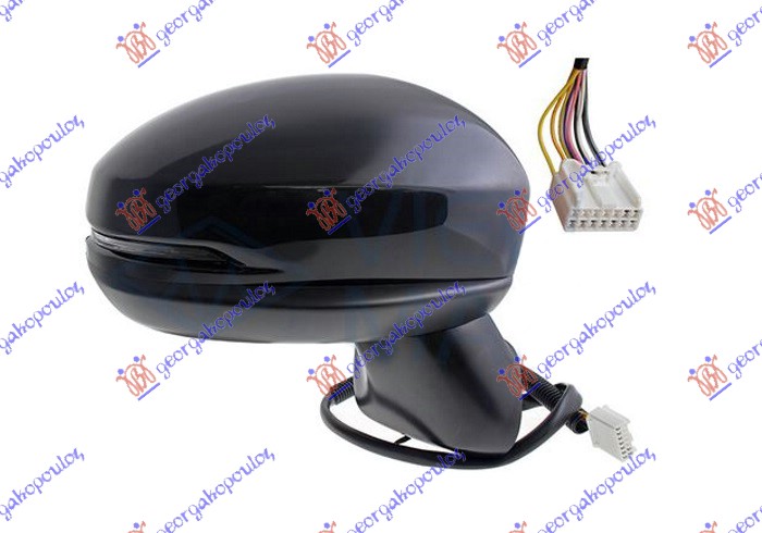 ΚΑΘΡΕΦΤΗΣ ΗΛΕΚΤΡΙΚΟΣ ΘΕΡΜΑΙΝΟΜΕΝΟΣ ΗΛΕΚΤΡΙΚΑ ΑΝΑΚΛΙΝΟΜΕΝΟΣ ΒΑΦΟΜΕΝΟΣ (ΜΕ ΦΛΑΣ) (9 PIN) (Α ΠΟΙΟΤΗΤΑ) (CONVEX GLASS) ΔΕΞ