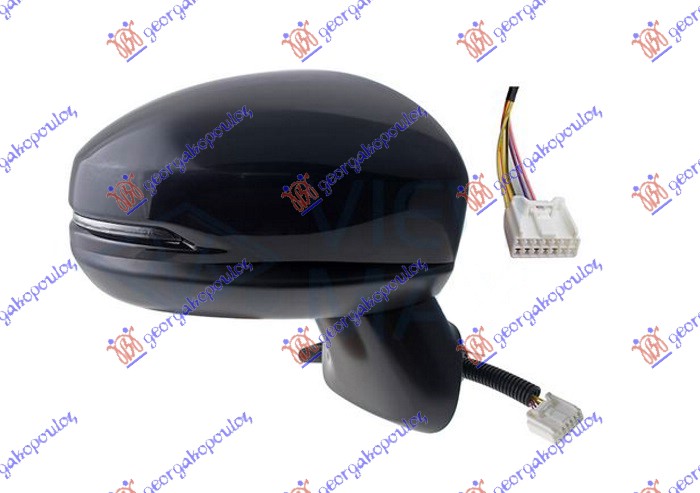 ΚΑΘΡΕΦΤΗΣ ΗΛΕΚΤΡΙΚΟΣ ΘΕΡΜΑΙΝΟΜΕΝΟΣ ΒΑΦΟΜΕΝΟΣ (ΜΕ ΦΛΑΣ) (5 PIN) (CONVEX GLASS) ΔΕΞ