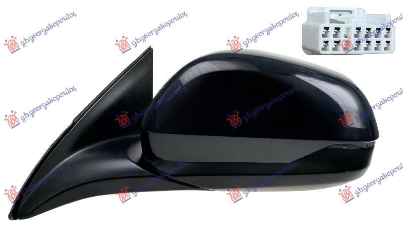 ΚΑΘΡΕΦΤΗΣ ΗΛΕΚΤΡΙΚΟΣ ΘΕΡΜΑΙΝΟΜΕΝΟΣ ΗΛΕΚΤΡΙΚΑ ΑΝΑΚΛΙΝΟΜΕΝΟΣ ΒΑΦΟΜΕΝΟΣ ΜΕ ΜΝΗΜΗ (ΜΕ ΦΛΑΣ) (12 PIN) (Α ΠΟΙΟΤΗΤΑ) (ASPHERICAL GLASS) ΑΡ