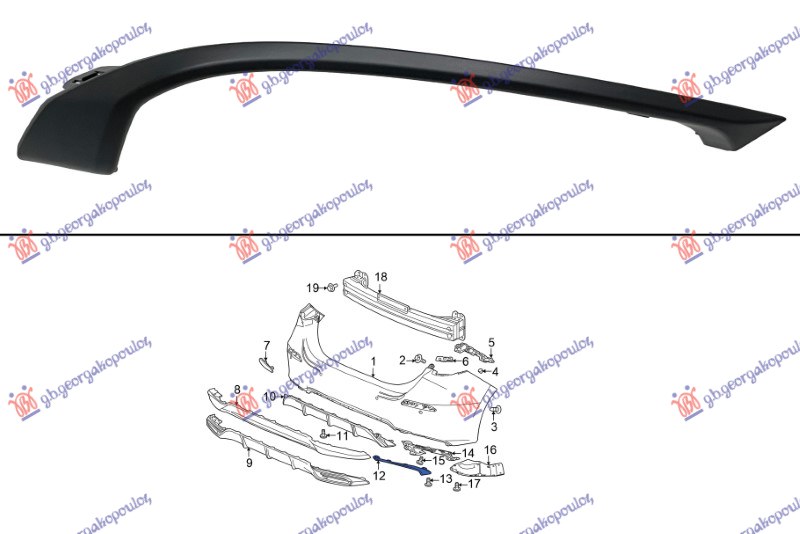 ΔΙΑΚΟΣΜΗΤΙΚΟ ΠΡΟΦΥΛΑΚΤΗΡΑ ΠΙΣΩ (ΠΑΝΩ ΑΠΟ ΤΗΝ ΕΞΑΤΜΙΣΗ) ΑΡ