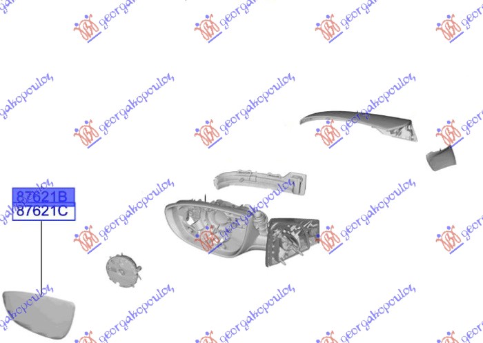 ΚΡΥΣΤΑΛΛΟ ΚΑΘΡΕΦΤΗ ΘΕΡΜΑΙΝΟΜΕΝΟ (CONVEX GLASS) (Γ) ΔΕΞ