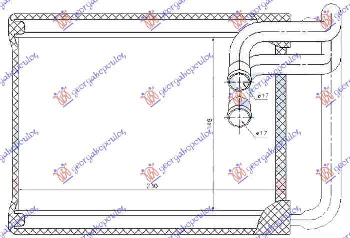 ΨΥΓΕΙΟ ΚΑΛΟΡΙΦΕΡ (150x220x26)