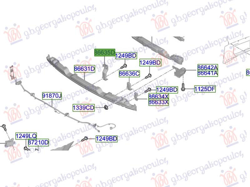 ΒΑΣΗ ΤΡΑΒΕΡΣΑΣ ΠΡΟΦΥΛΑΚΤΗΡΑ ΠΙΣΩ ΚΕΝΤΡΟ (Γ)