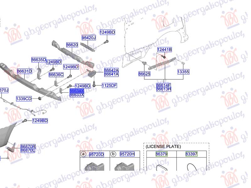 ΒΑΣΗ ΤΡΑΒΕΡΣΑΣ ΠΡΟΦΥΛΑΚΤΗΡΑ ΠΙΣΩ ΑΝΩ (Γ) ΔΕΞ