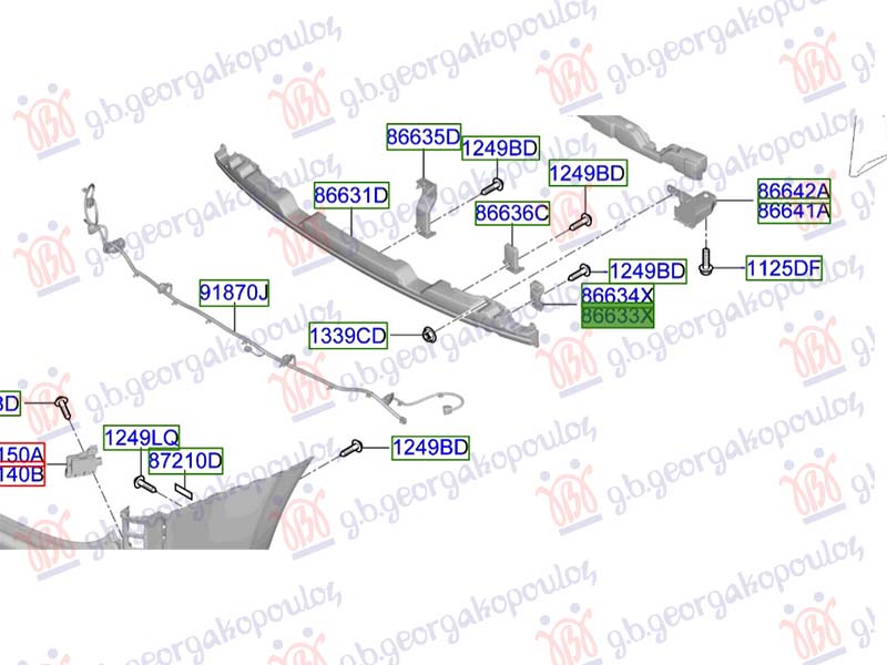 ΒΑΣΗ ΤΡΑΒΕΡΣΑΣ ΠΡΟΦΥΛΑΚΤΗΡΑ ΠΙΣΩ ΑΝΩ (Γ) ΑΡ