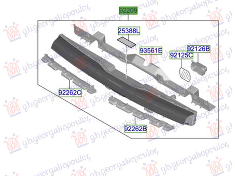 ΦΑΝΟΣ ΗΜΕΡΑΣ ΕΜΠΡΟΣ ΚΕΝΤΡΟ LED (Γ)