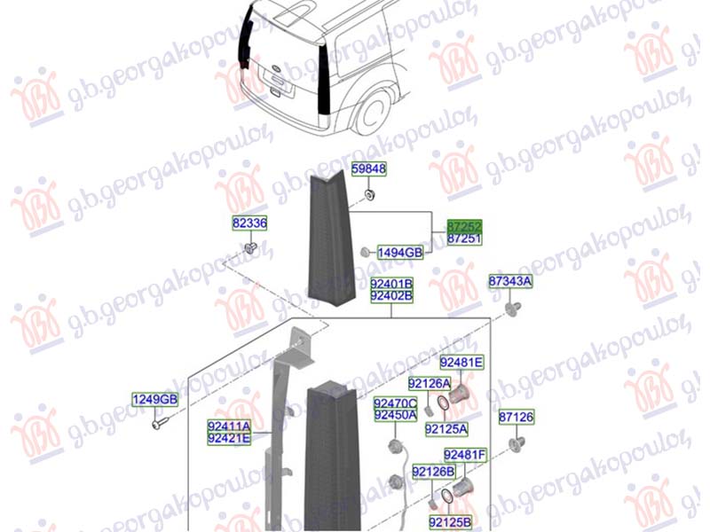 ΦΑΝΟΣ ΠΙΣΩ ΑΝΩ (Γ) ΔΕΞ