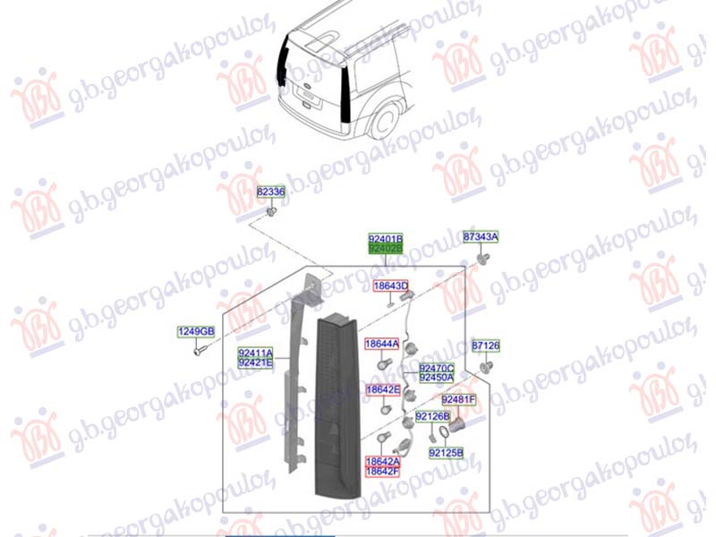 ΦΑΝΟΣ ΠΙΣΩ ΚΑΤΩ (Γ) ΔΕΞ