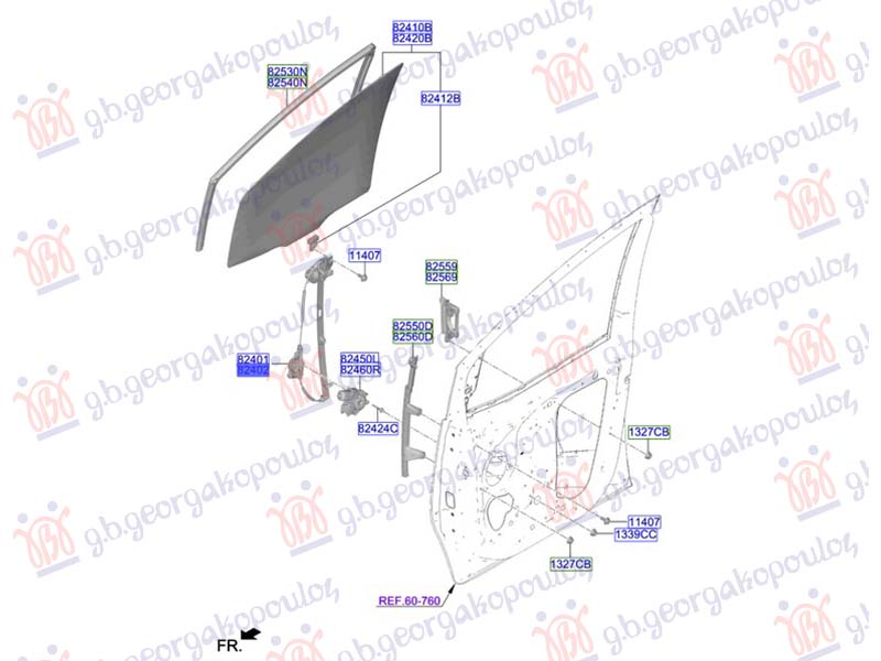 ΓΡΥΛΛΟΣ ΠΑΡΑΘΥΡΟΥ ΕΜΠΡΟΣ ΗΛΕΚΤΡΙΚΟΣ (Γ) ΔΕΞ