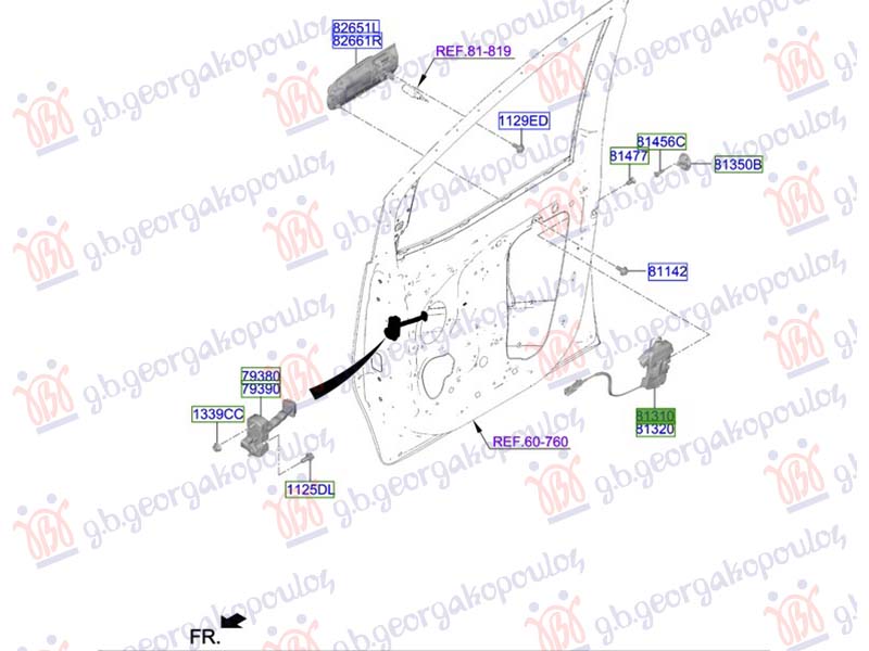 ΚΛΕΙΔΑΡΙΑ ΠΟΡΤΑΣ ΕΜΠΡΟΣ (Γ) ΑΡ