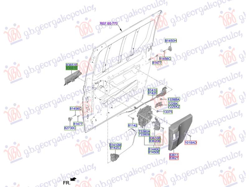 ΧΕΡΟΥΛΙ ΠΟΡΤΑΣ ΠΙΣΩ ΣΥΡΟΜΕΝΗΣ ΕΞΩ (Γ) ΔΕΞ