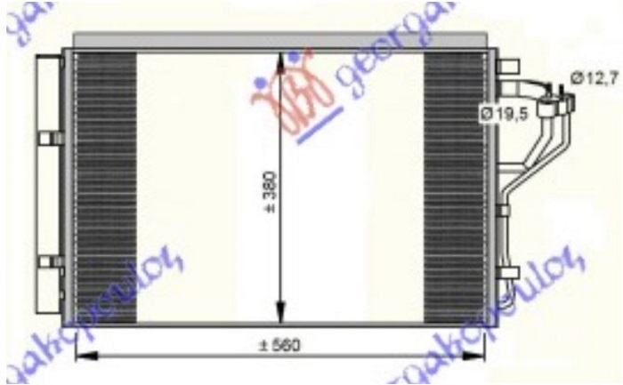 ΨΥΓΕΙΟ A/C 1.4-1.6i ΒΕΝΖΙΝΗ(555x385x16) (KOYO)