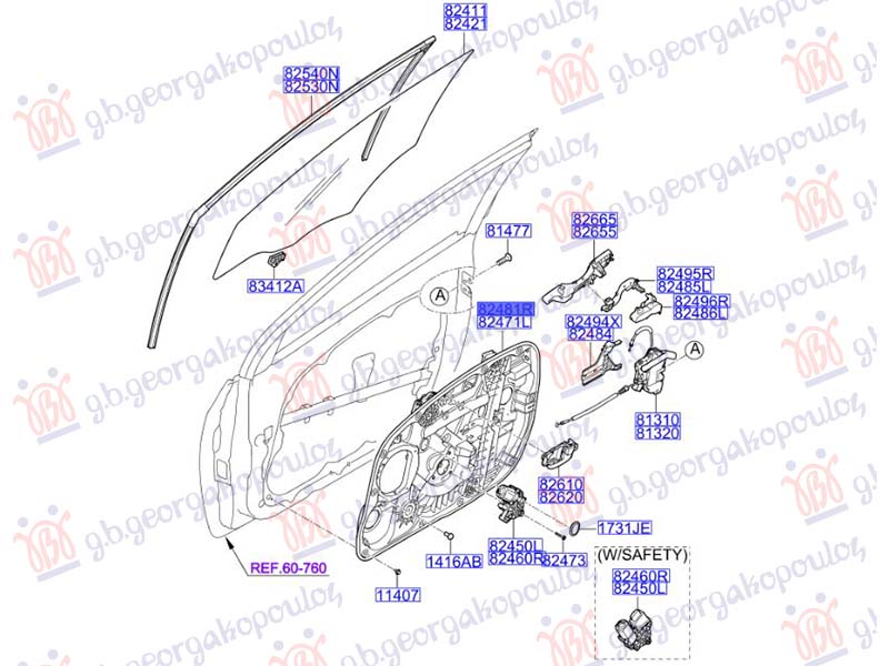 ΓΡΥΛΛΟΣ ΠΑΡΑΘΥΡΟΥ ΕΜΠΡΟΣ ΗΛΕΚΤΡΙΚΟΣ (ΧΩΡΙΣ ΜΟΤΕΡ) (ΤΣΕΧΙΑ) (Γ) ΔΕΞ