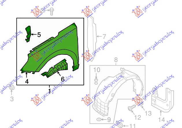 ΦΤΕΡΟ ΕΜΠΡΟΣ (ΧΩΡΙΣ ΤΡΥΠΑ ΓΙΑ ΦΛΑΣ) (Γ) ΔΕΞ