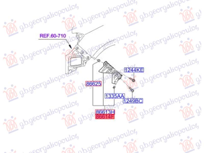 ΒΑΣΗ ΠΡΟΦΥΛΑΚΤΗΡΑ ΠΙΣΩ ΠΛΑΙΝΗ ΠΛΑΣΤΙΚΗ (H/B) (Γ) ΔΕΞ