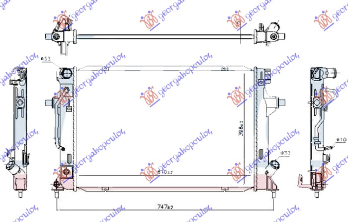 ΨΥΓΕΙΟ 1.6 MPi ΒΕΝΖΙΝΗ ΑΥΤΟΜΑΤΟ (610x400x16) (KOYO)