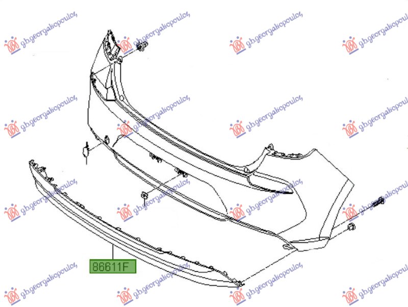 ΣΠΟΙΛΕΡ ΠΡΟΦΥΛΑΚΤΗΡΑ ΠΙΣΩ (H/B) (Γ)