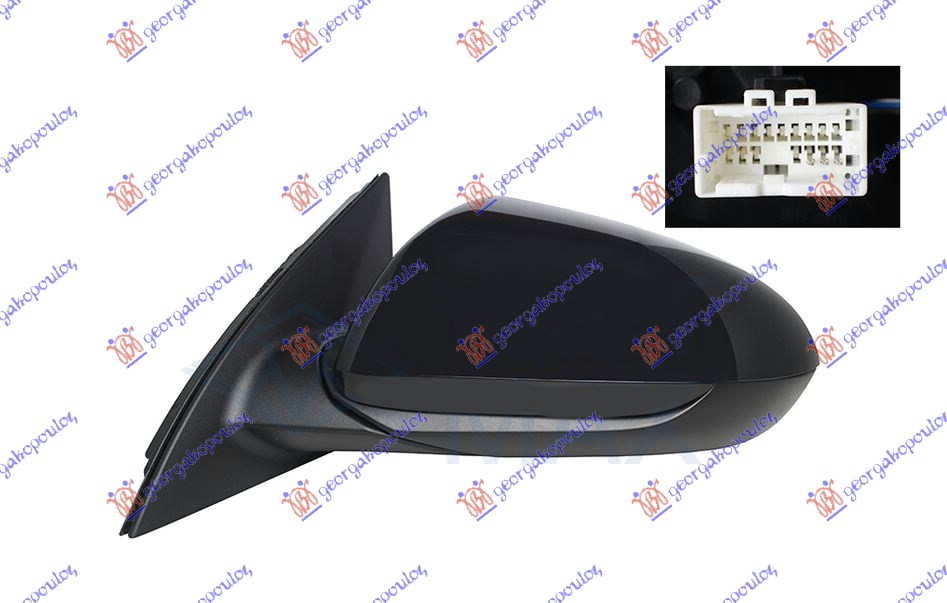 ΚΑΘΡΕΦΤΗΣ ΗΛΕΚΤΡΙΚΟΣ ΘΕΡΜΑΙΝΟΜΕΝΟΣ ΒΑΦΟΜΕΝΟΣ (5 PIN) (ASPHERICAL GLASS) ΑΡ