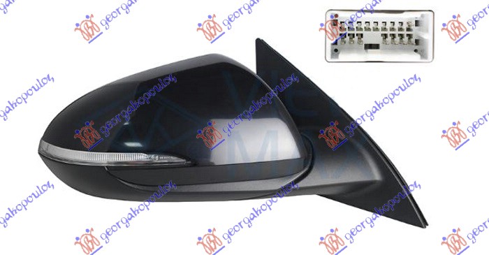 ΚΑΘΡΕΦΤΗΣ ΗΛΕΚΤΡΙΚΟΣ ΘΕΡΜΑΙΝΟΜΕΝΟΣ ΗΛΕΚΤΡΙΚΑ ΑΝΑΚΛΙΝΟΜΕΝΟΣ ΒΑΦΟΜΕΝΟΣ (ΜΕ ΦΛΑΣ & BLIS) (10 PIN) (Α ΠΟΙΟΤΗΤΑ) (CONVEX GLASS) ΔΕΞ