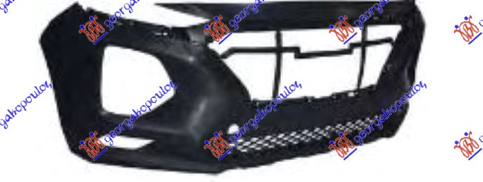 ΠΡΟΦΥΛΑΚΤΗΡΑΣ ΕΜΠΡΟΣ ΚΟΜΠΛΕ ΜΕ ΔΙΧΤΥ ΚΑΤΩ & ΣΠΟΙΛΕΡ (ΜΕ ΤΡΥΠΑ ΓΙΑ ΚΑΛΥΜΜΑ ΓΑΝΤΖΟΥ)