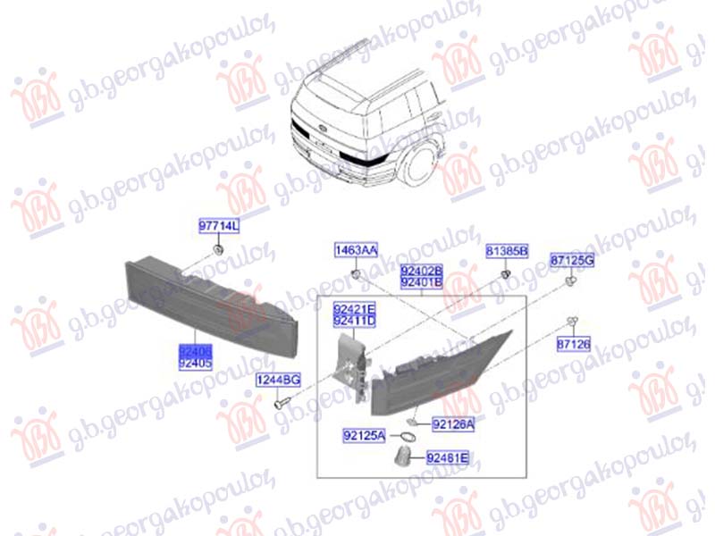 ΦΑΝΟΣ ΠΙΣΩ ΕΣΩ LED (Γ) ΔΕΞ