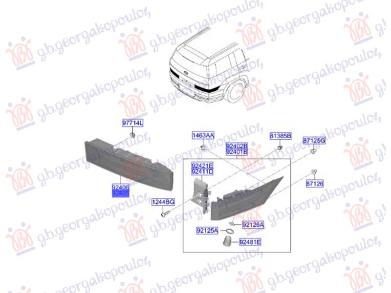 ΦΑΝΟΣ ΠΙΣΩ ΕΣΩ LED (Γ) ΑΡ