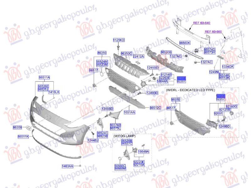ΦΑΝΟΣ ΗΜΕΡΑΣ ΕΜΠΡΟΣ LED (Γ) ΔΕΞ