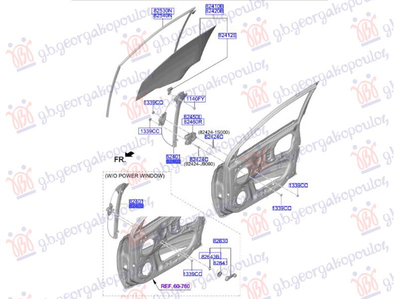 ΓΡΥΛΛΟΣ ΠΑΡΑΘΥΡΟΥ ΕΜΠΡΟΣ ΗΛΕΚΤΡΙΚΟΣ (Γ) ΔΕΞ