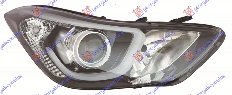 ΦΑΝΟΣ ΕΜΠΡΟΣ XENON ΜΕ ΦΩΣ ΗΜΕΡΑΣ LED (Ε) (DEPO) ΔΕΞ