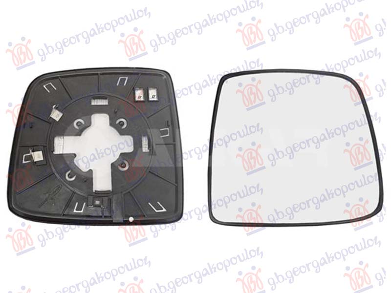 ΚΡΥΣΤΑΛΛΟ ΚΑΘΡΕΦΤΗ ΘΕΡΜΑΙΝΟΜΕΝΟ (CONVEX GLASS) (2 PIN) ΔΕΞ