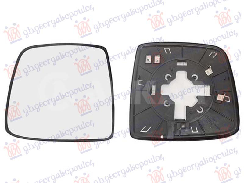 ΚΡΥΣΤΑΛΛΟ ΚΑΘΡΕΦΤΗ ΘΕΡΜΑΙΝΟΜΕΝΟ (CONVEX GLASS) (2 PIN) ΑΡ