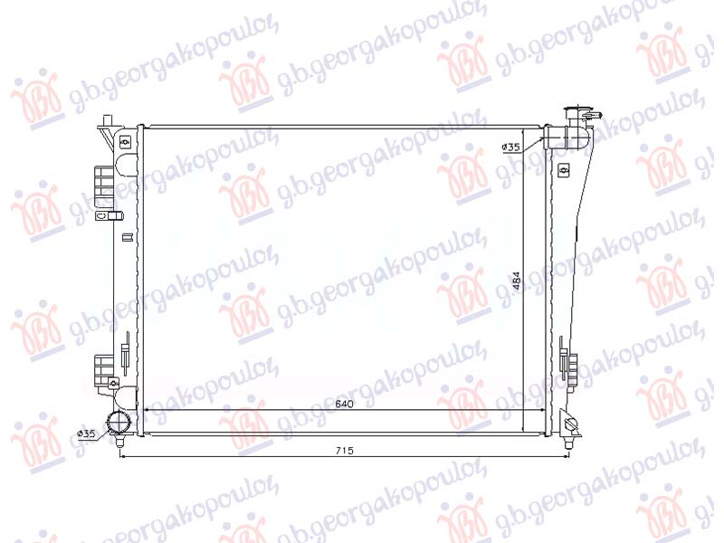 ΨΥΓΕΙΟ 1.6-2.0 ΒΕΝΖΙΝΗ (638x485x14) (NISSENS)