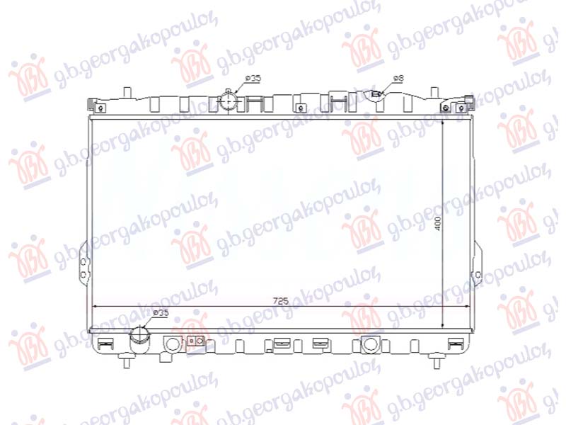 ΨΥΓΕΙΟ ΒΕΝΖΙΝΗ/ΠΕΤΡΕΛΑΙΟ ΜΗΧΑΝΙΚΟ (400x720x26) (NISSENS)