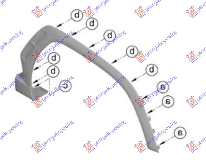 ΠΛΑΣΤΙΚΗ ΚΟΥΡΜΠΑ ΦΤΕΡΟΥ ΕΜΠΡΟΣ (Γ) ΔΕΞ