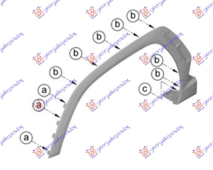 ΠΛΑΣΤΙΚΗ ΚΟΥΡΜΠΑ ΦΤΕΡΟΥ ΕΜΠΡΟΣ (Γ) ΑΡ