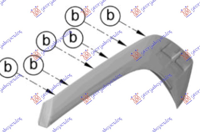 ΠΛΑΣΤΙΚΗ ΚΟΥΡΜΠΑ ΦΤΕΡΟΥ ΠΙΣΩ (Γ) ΑΡ