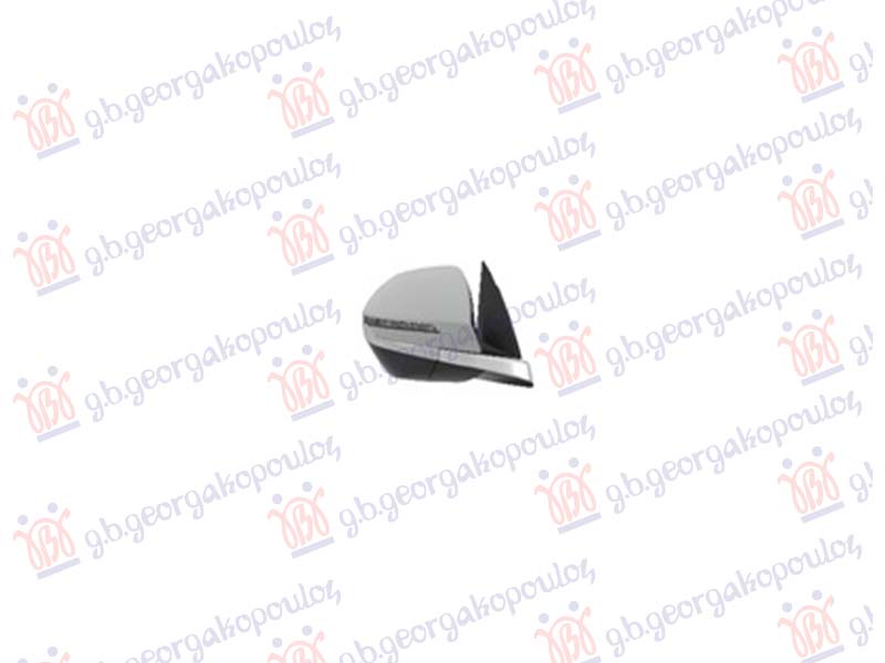 ΚΑΘΡΕΦΤΗΣ ΗΛΕΚΤΡΙΚΟΣ ΗΛΕΚΤΡΙΚΑ ΑΝΑΚΛΙΝΟΜΕΝΟΣ ΒΑΦΟΜΕΝΟΣ ΜΕ ΧΡΩΜΙΟ ΔΙΑΚΟΣΜΗΤΙΚΟ (ΜΕ ΦΛΑΣ &  BLIS) (10Pin) (CONVEX GLASS) ΑΡ