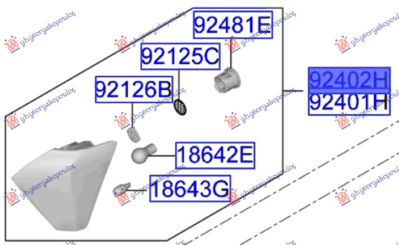 ΦΑΝΟΣ ΠΙΣΩ ΠΡΟΦΥΛΑΚΤΗΡΑ (Γ) ΔΕΞ