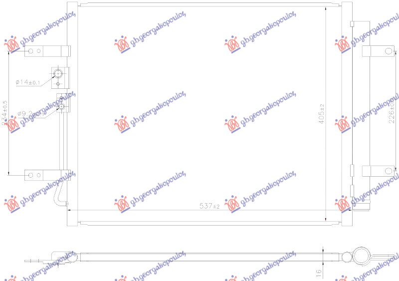 ΨΥΓΕΙΟ A/C ΗΛΕΚΤΡΙΚΟ (498x404x16) (KOYO)