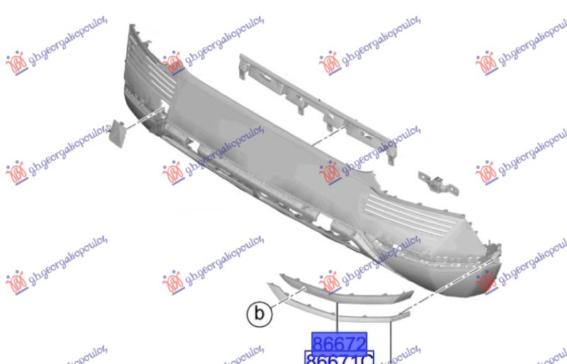 ΔΙΑΚΟΣΜΗΤΙΚΟ ΠΡΟΦΥΛΑΚΤΗΡΑ ΠΙΣΩ ΑΚΡΑΙΟ ΒΑΦΟΜΕΝΟ (ME PDC) -2024 (Γ) ΔΕΞ